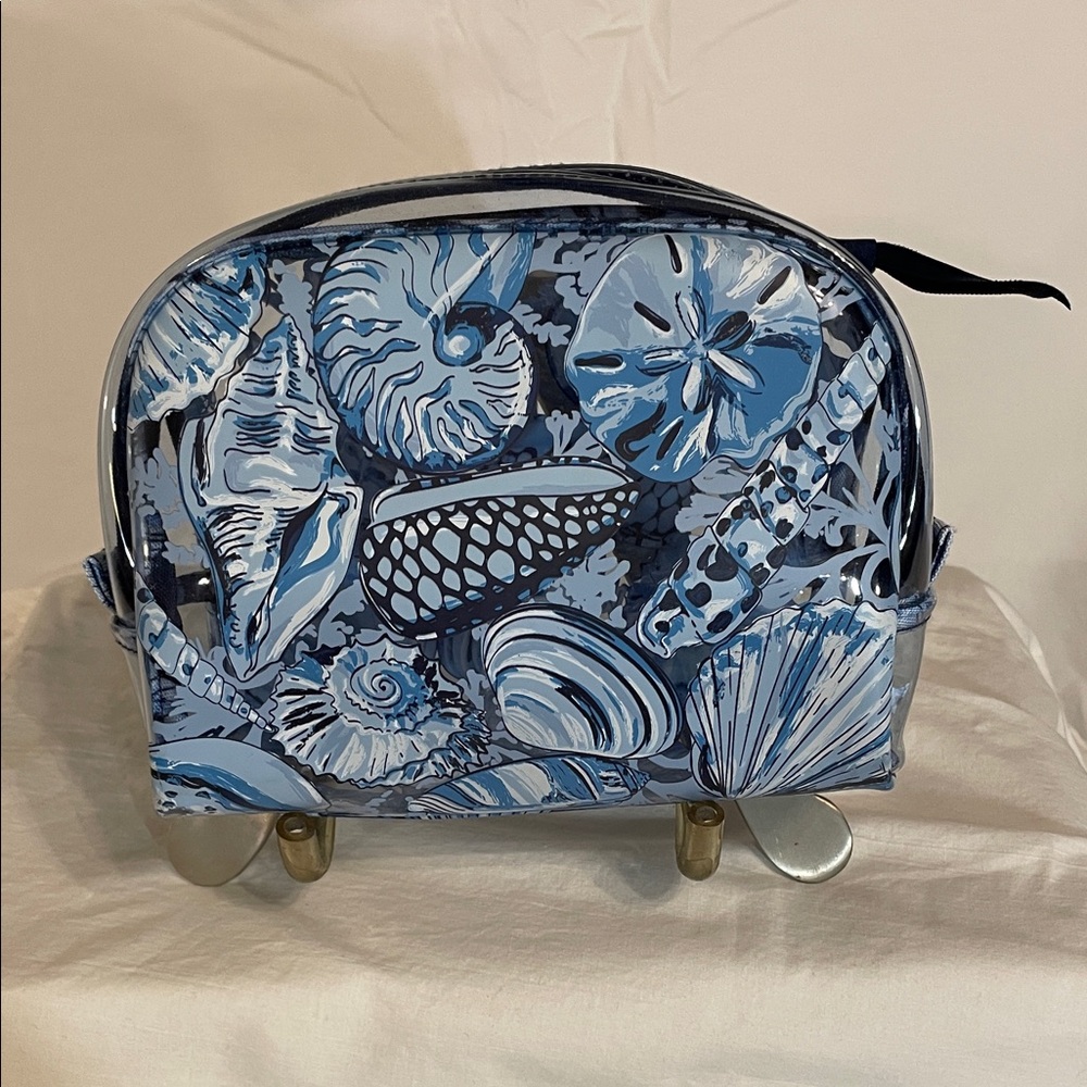 Vera Bradley Blue Seashell Cosmetic Bag